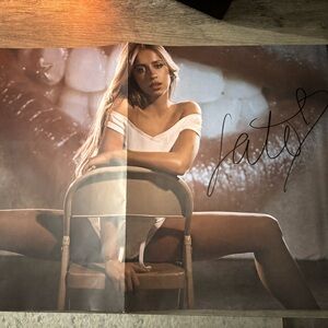 Signed Tate McRae poster